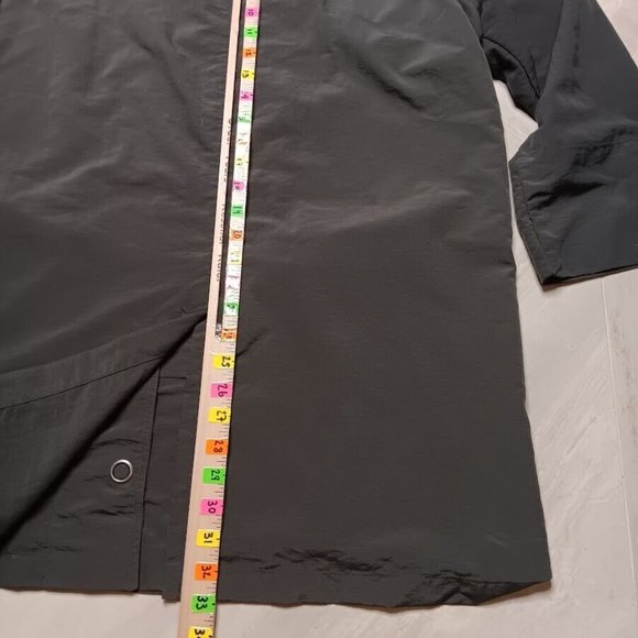 Eleven Stitch Design Shacket Gray Dark Women's SMALL Button Up Outerwear Jacket - Picture 9 of 10